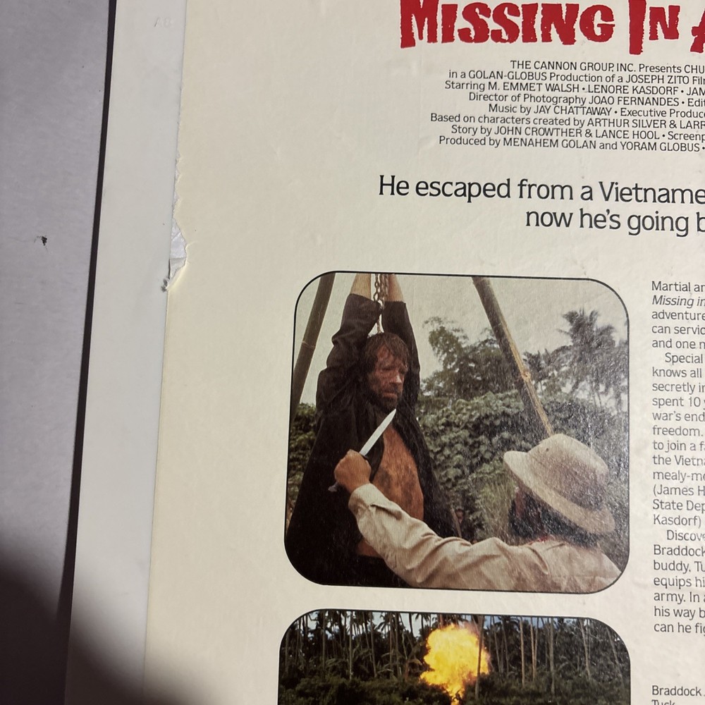 Missing in Action (1984) Vintage CED Videodisc