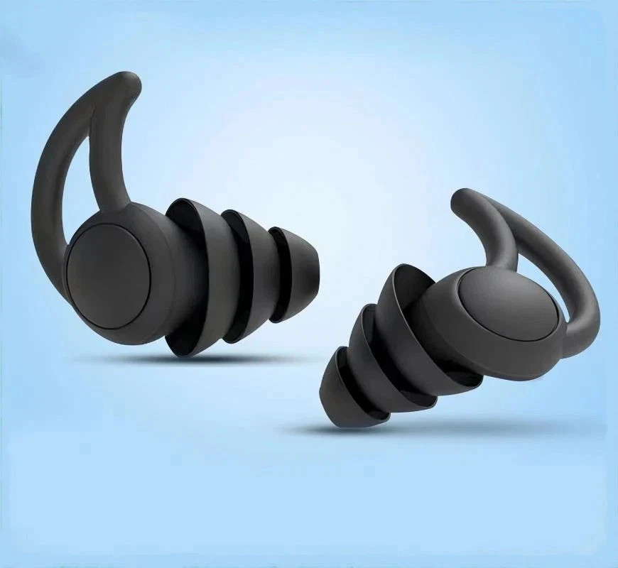 Silicone Ear Plug Waterproof For Sleeping 3 Layer Noise Cancelling Reusable Soft