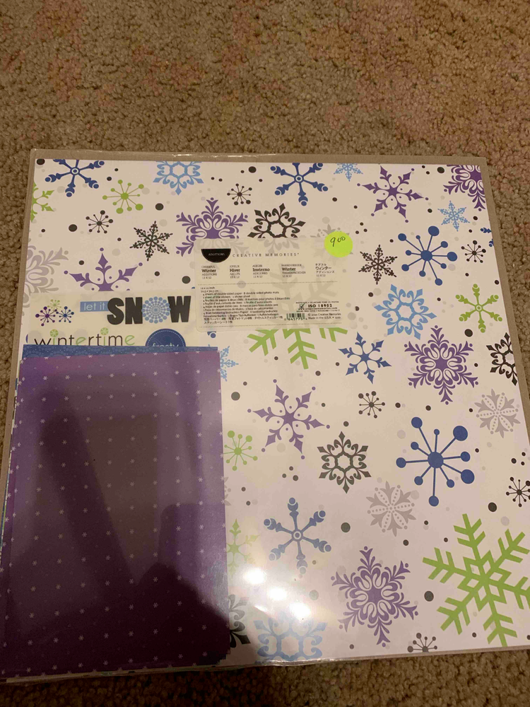 Creative Memories 12×12 Additions Winter NIP 5 varieties