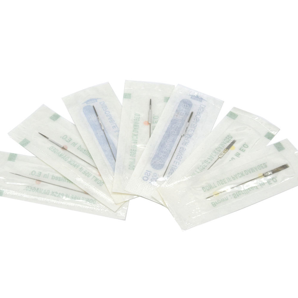 100pcs 1R/3R//5R/5F/7F Microblading Machine Needle Permanent Makeup Tattoo Blade