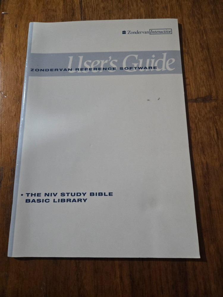 NIV Study Bible Basic Library User's Guide (Paperback, 1998)