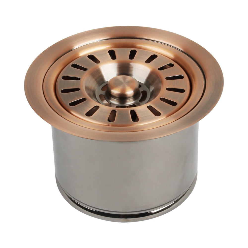 Copper Kitchen Sink Garbage Disposal Flange Stopper (2.85" Height)