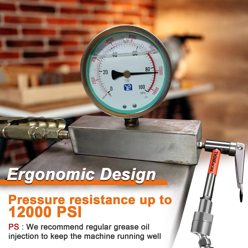 THINKWORK Grease Gun Coupler, 90° Degree Tips