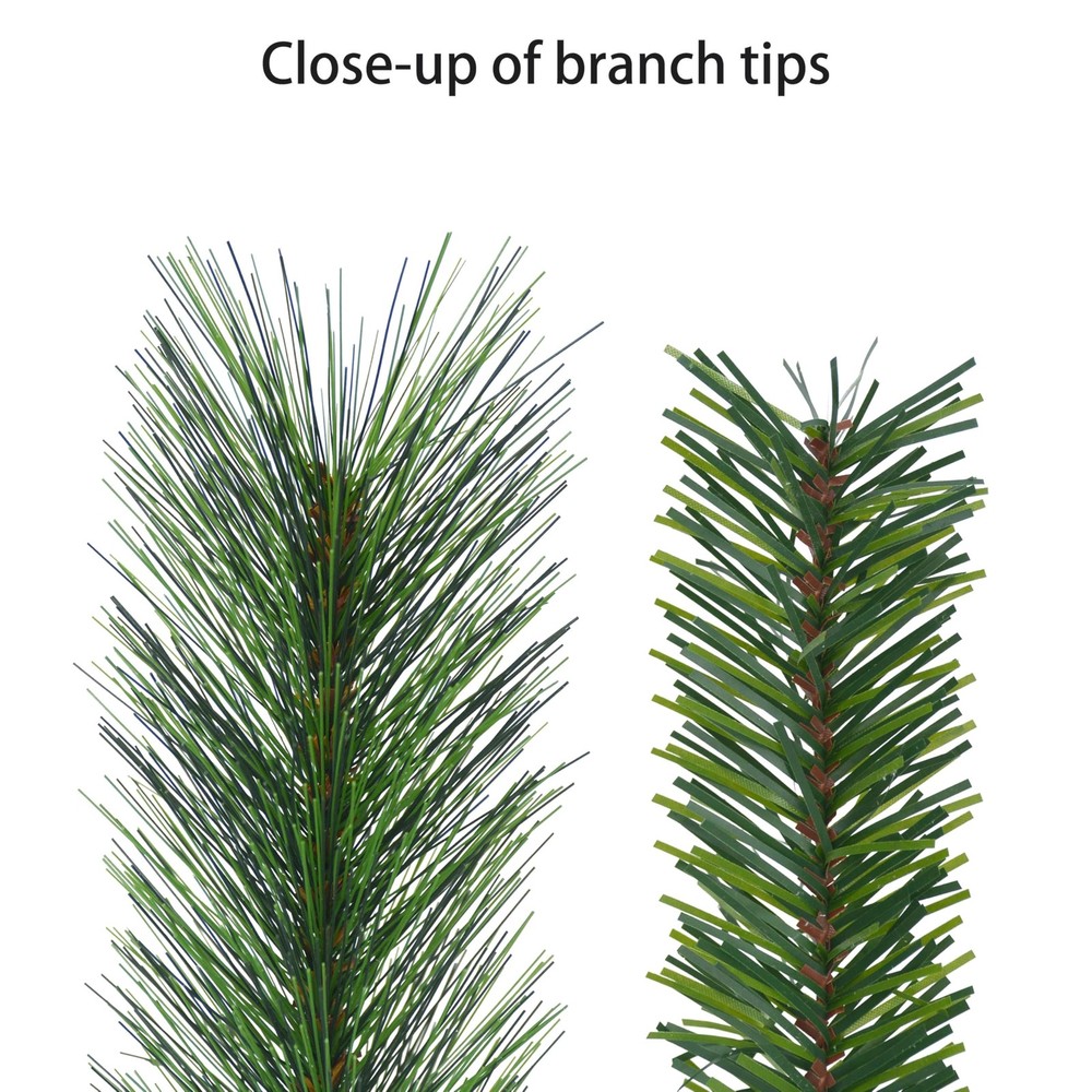 4.5' Pre-Lit Artificial Colorado Pine Christmas Tree with 150 Dual Function L...
