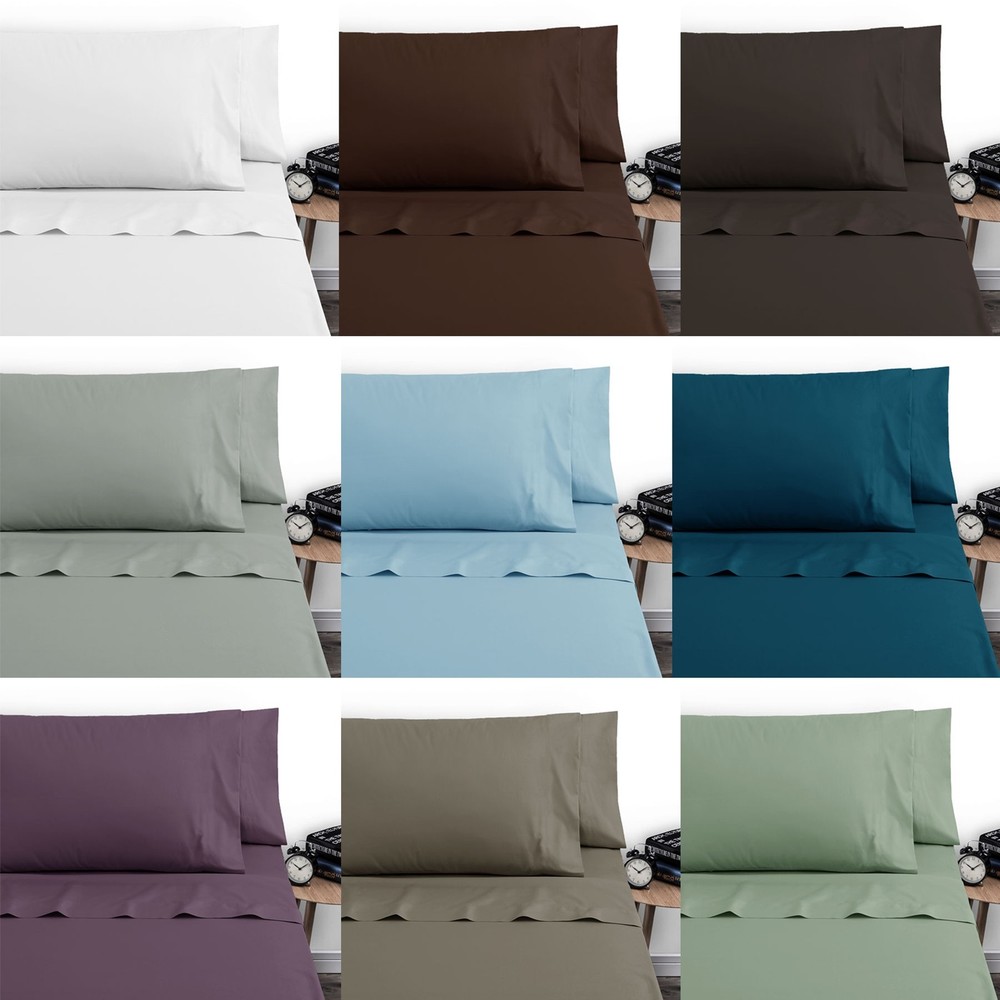 3 Pce 250TC Polyester Cotton Sheet Set - SINGLE