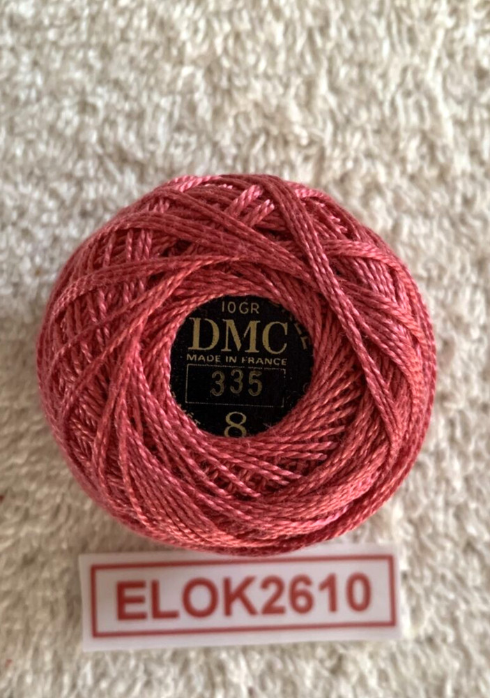 DMC Perle Cotton Thread Size 8 Rose 335 95 Yards