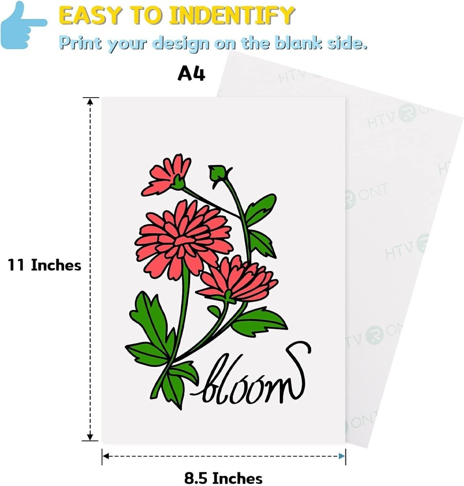 Printable Heat Transfer Paper - Dark Fabric 30 Pack