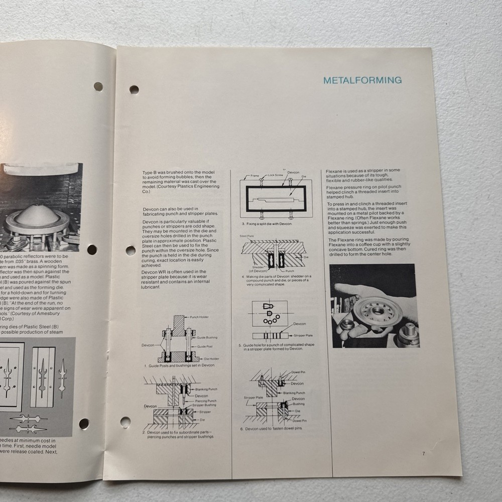 Devcon Corporation Danvers, Mass Tooling With Devcon Bulletin T-1 Catalog