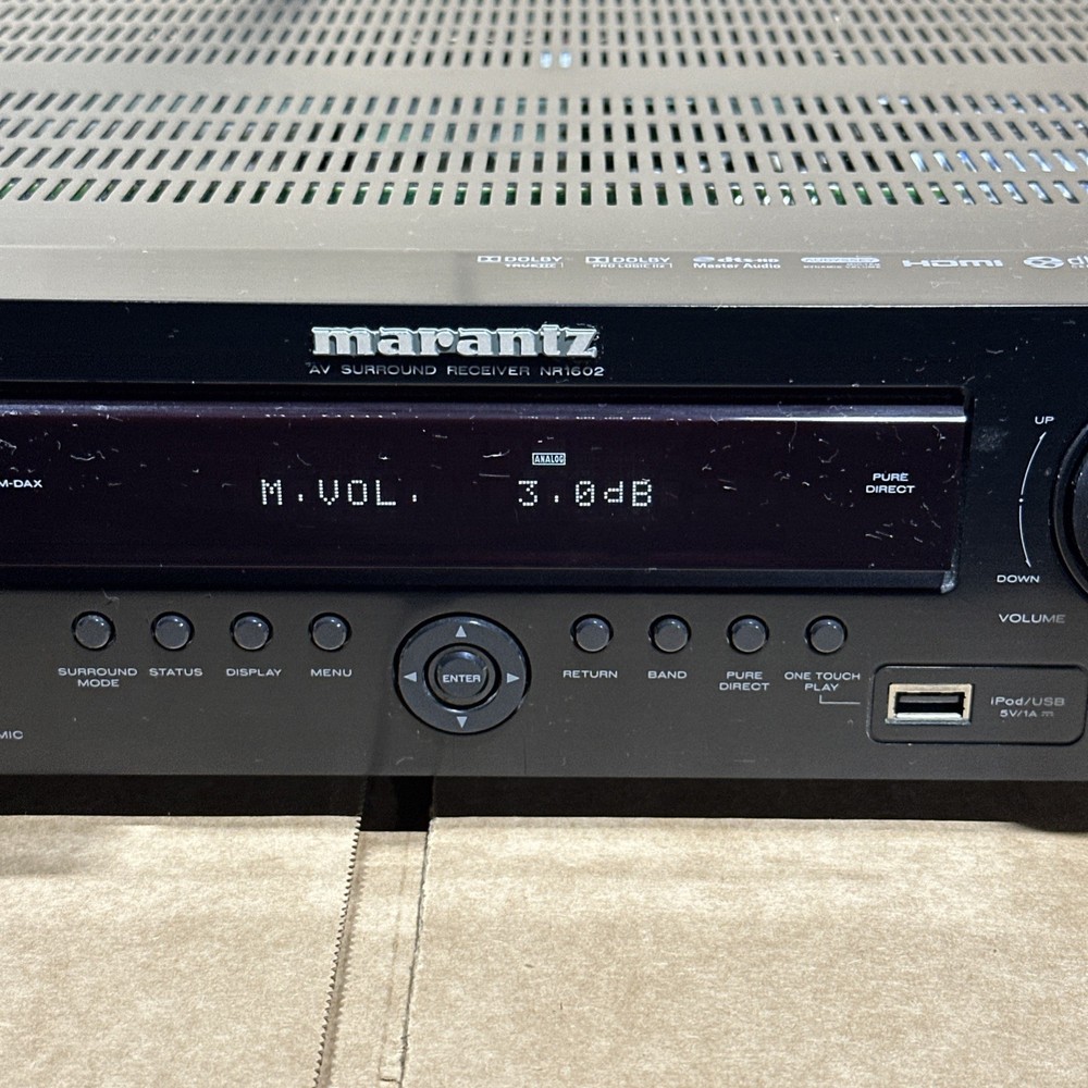 MARANTZ AV SURROUND RECEIVER NR1602 W/ CONTROL