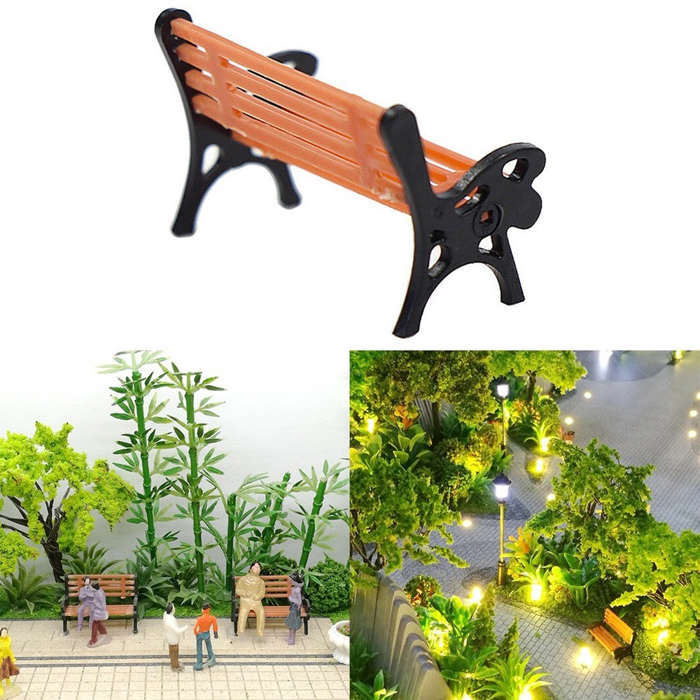 Model Train Model High Quality Model Park Bench Park Layout Settee Street