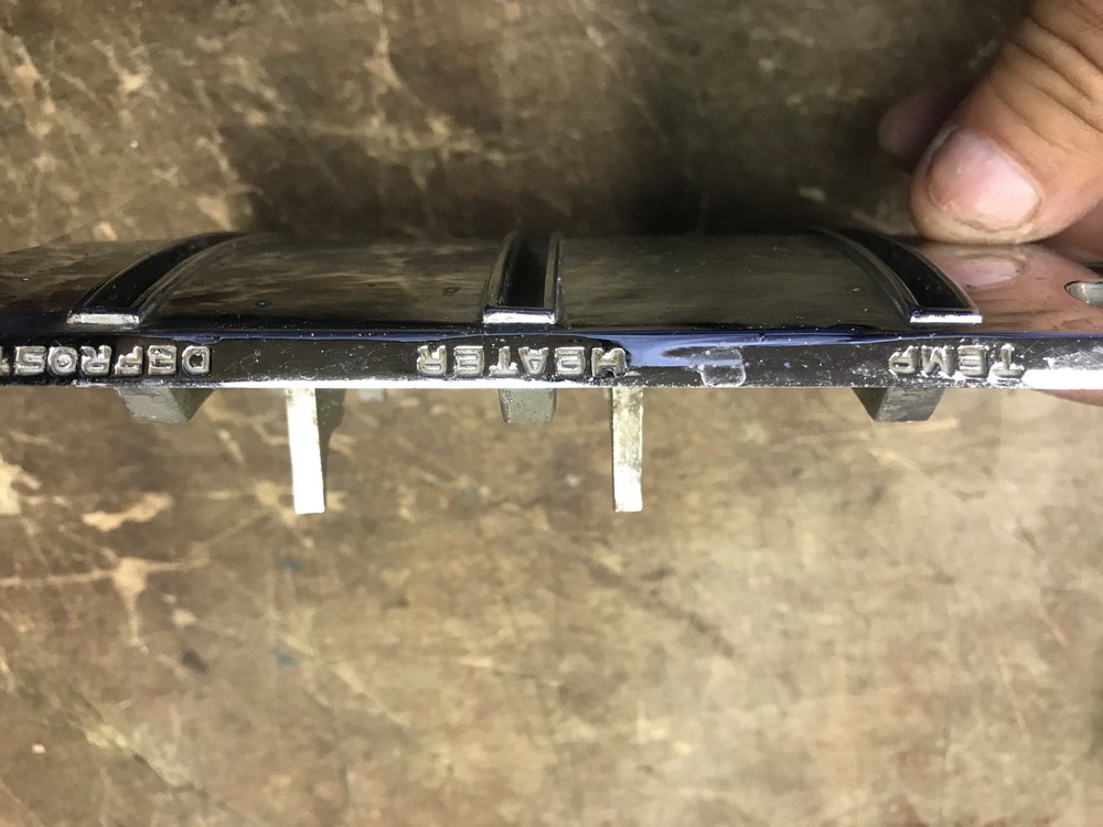 1956 Chrysler Dashboard Heater Vent Control Panel