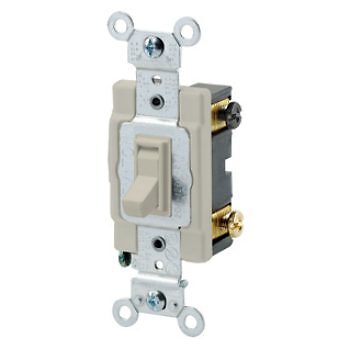 Leviton 54504-I, Toggle Framed 4-Way, Ivory