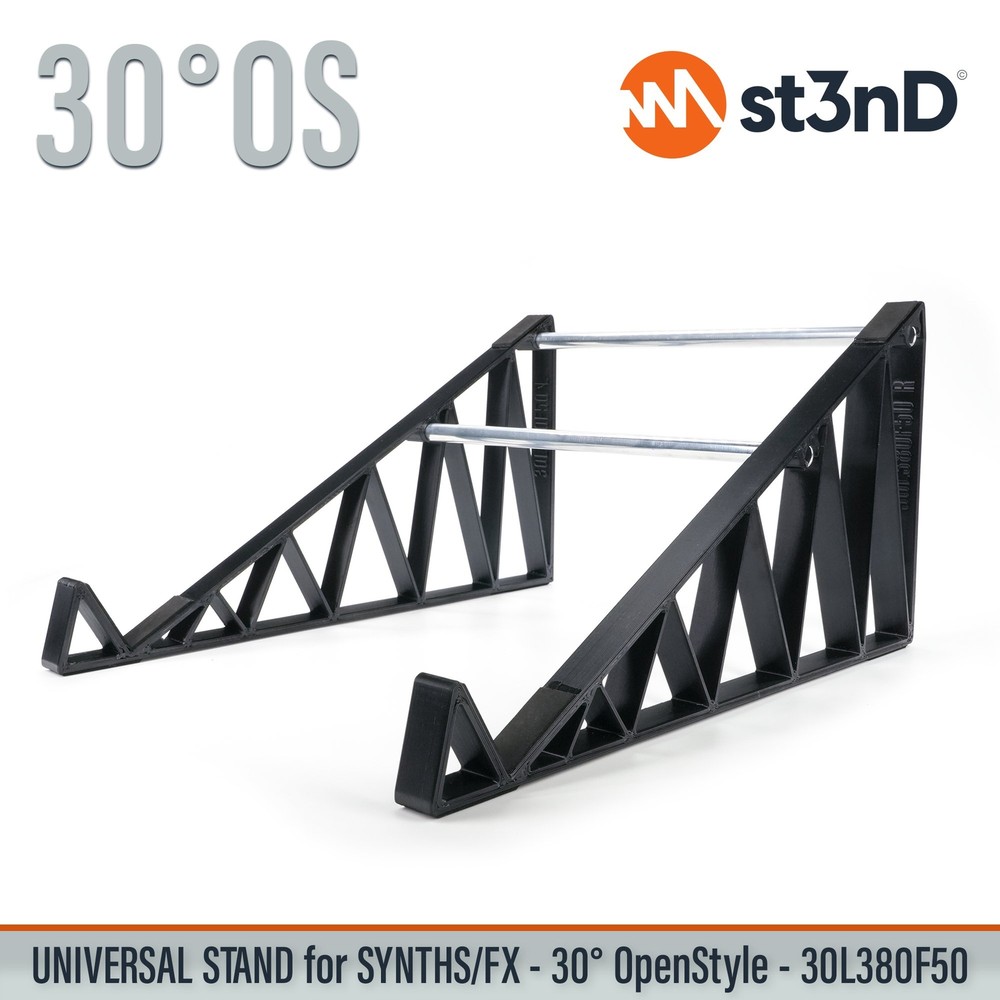 UNIVERSAL STAND for SYNTHS / CONTROLLERS / FX - 30° - Open Style - 30L380F50