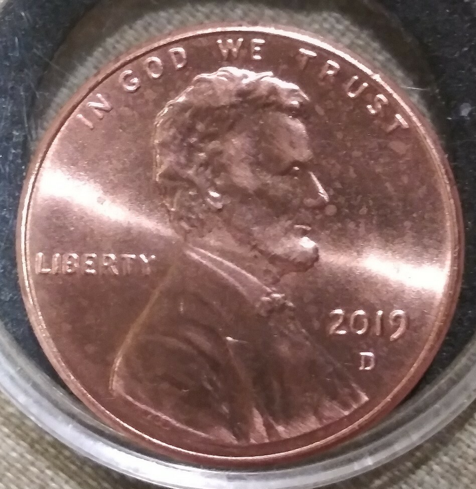 2019-D Shield Cent Gem BU ERROR Double Ear Variety DDO. **NOT LISTED**