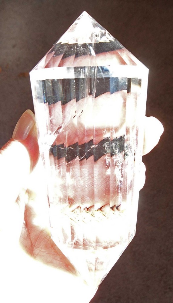Clear Quartz Vogel 24-sided Crystal - v2003