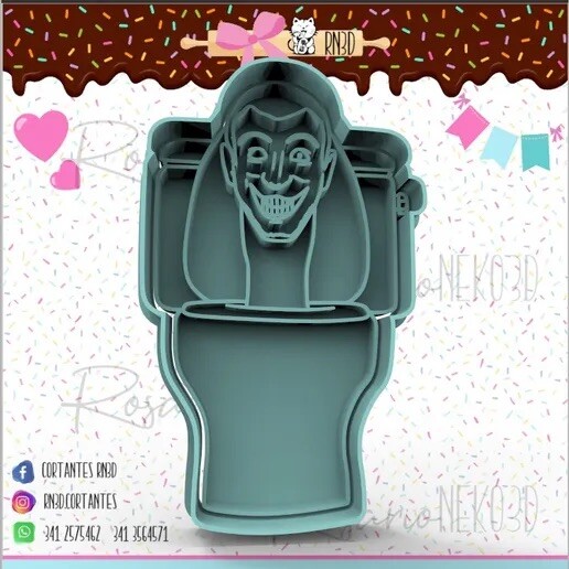 skibidi toilet Cookie Cutter