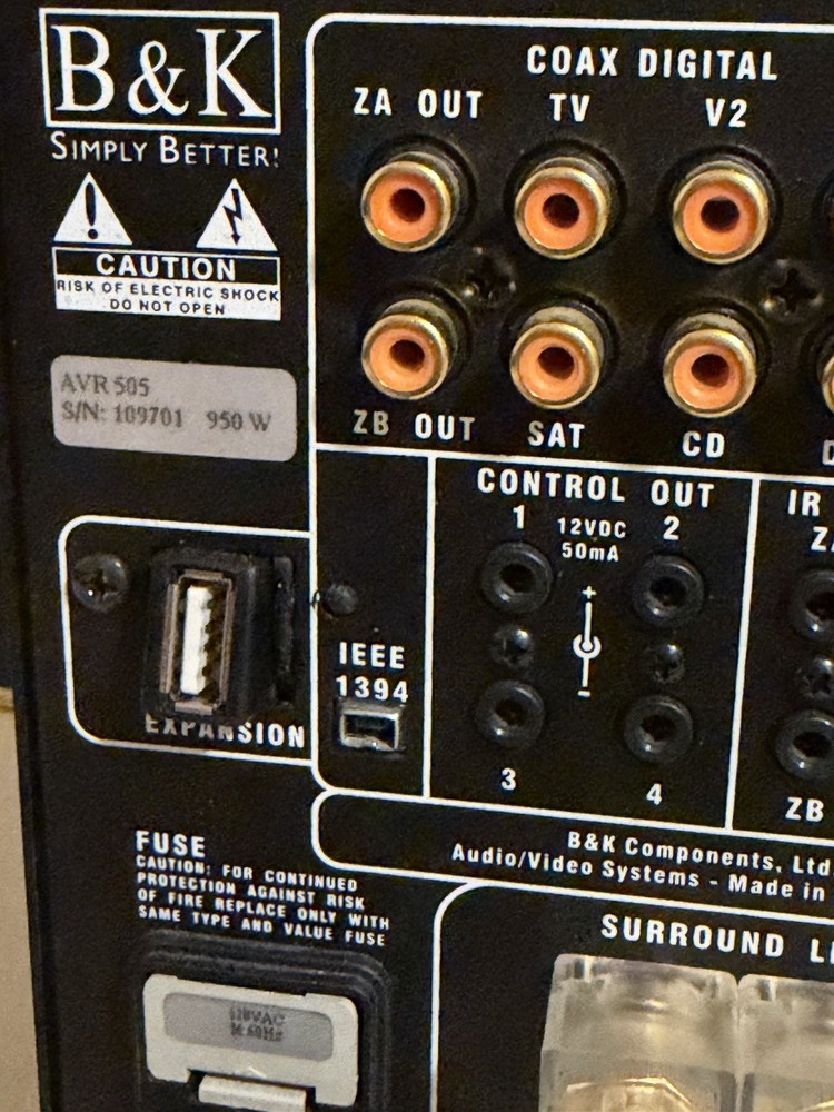 B&K AVR 505 AV Receiver Amplifier