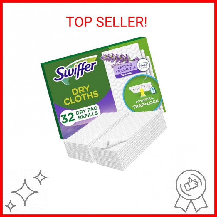 Swiffer Sweeper Dry Sweeping Pad, Multi Surface Refills for Dusters Floor Mop, w