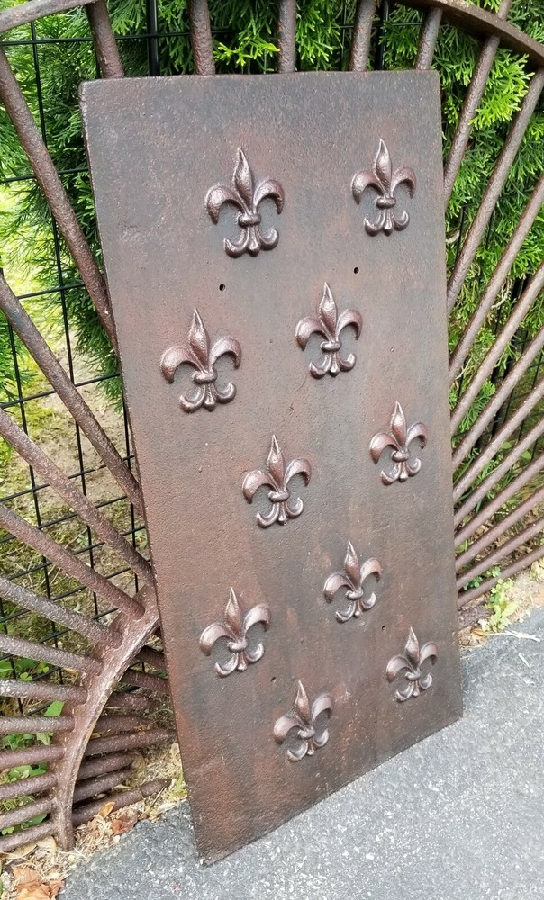 Antique Fleur-de-lis Forest Park Springfield Ma Chamber Panel C1890