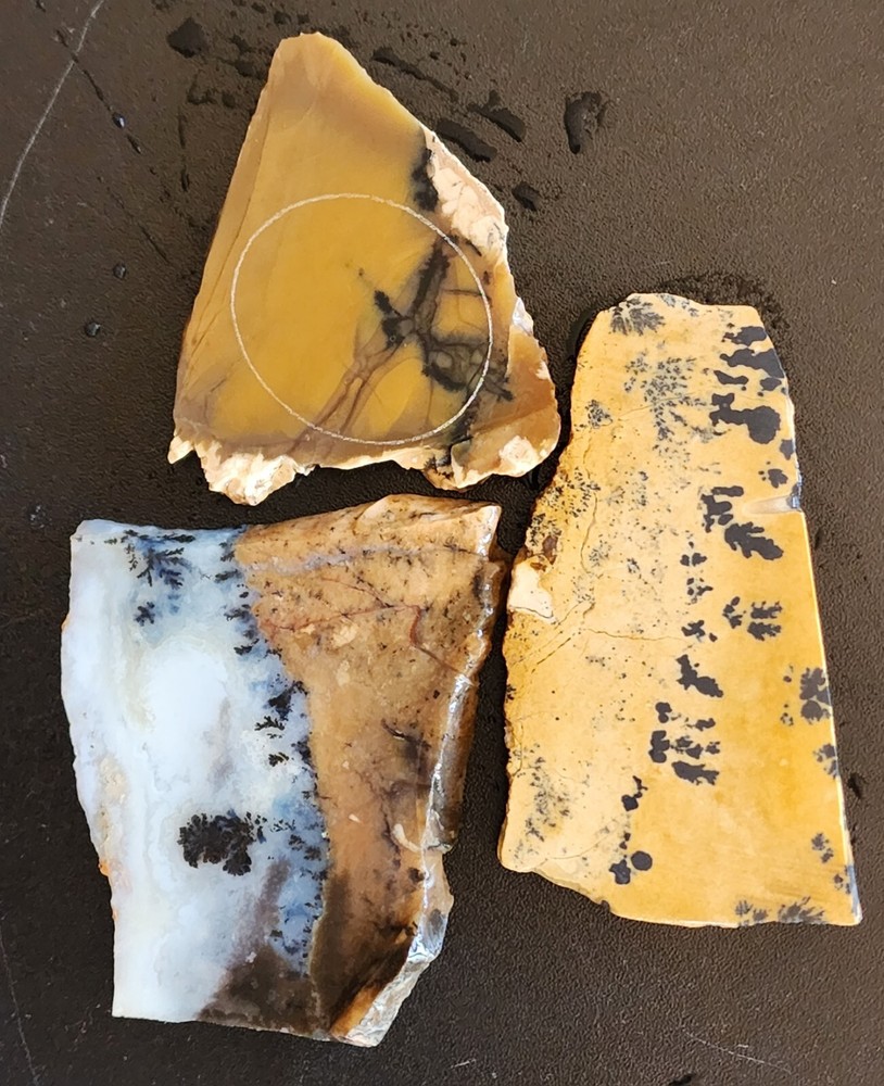 Dendritic Patterned Lapidary Slabs