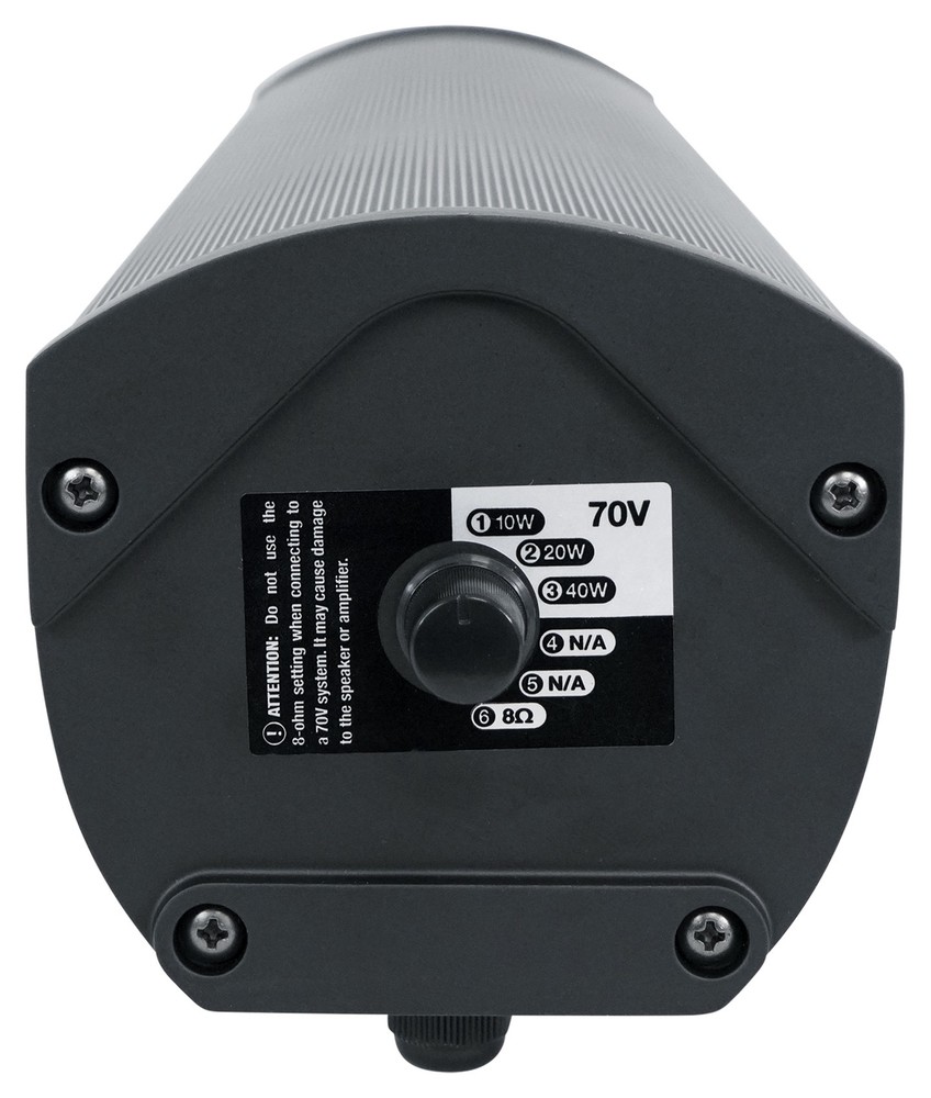 Rockville WET ARRAY 4 Black Swivel Column Line Array 70V Commercial Pro Speaker