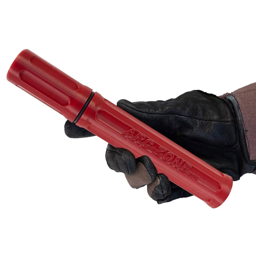 Arc-Saber Tungsten Electrode Storage Solution with Magnetic Base 8" Red