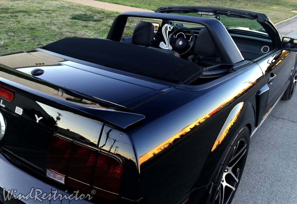 NEW Ford Mustang 2005-2014 WIND RESTRICTOR wind blocker LED Lighted Accessory