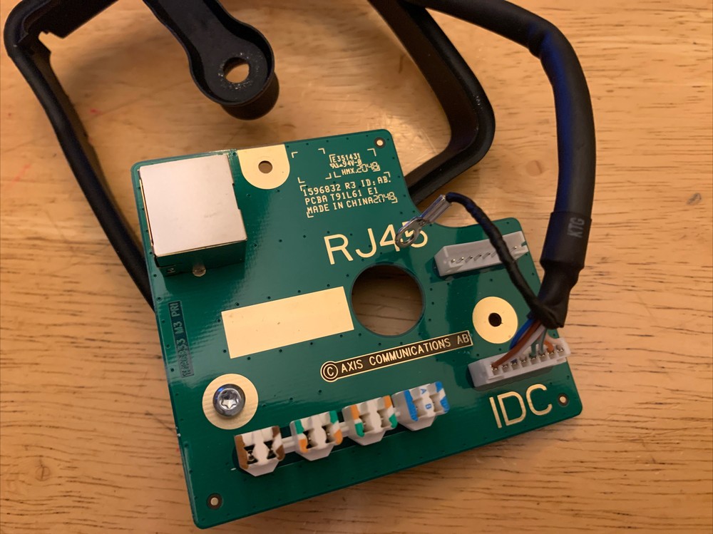 Axis T91L61 Replacement IP66 RJ45 Connector & Circuit Board New PCBA