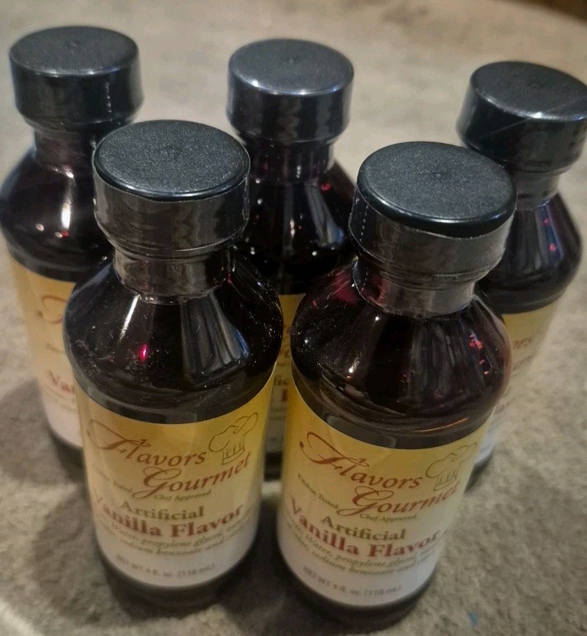 Artificial  Vanilla Extract (5  4oz Bottles )