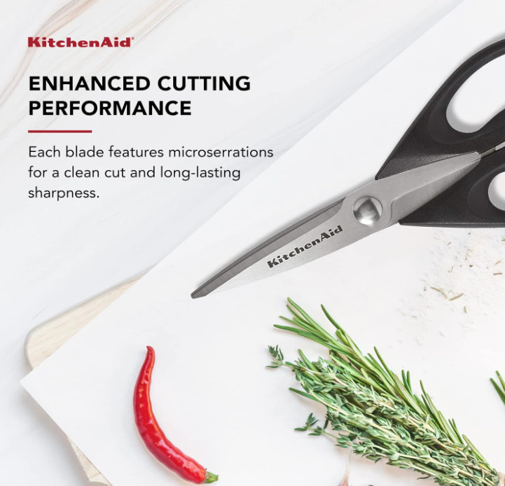 KitchenAid All Purpose Kitchen Shears with Protective Sheath Durable Stainless