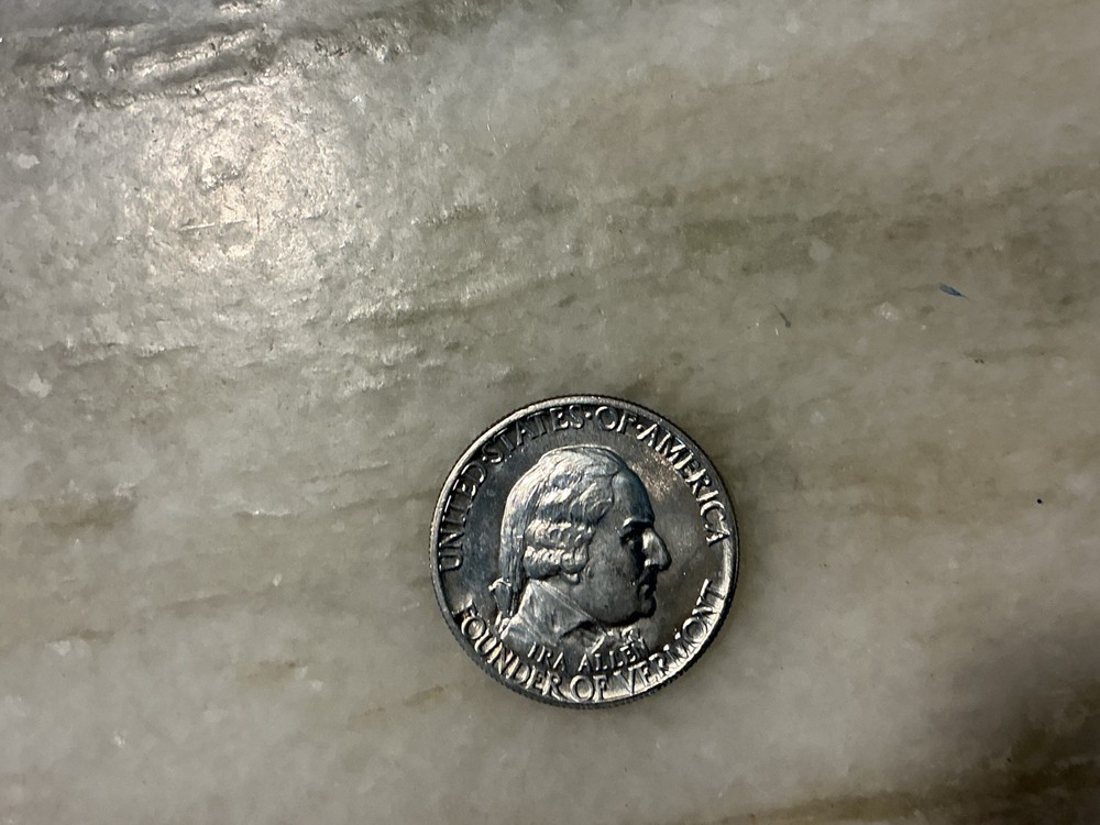 1927 Vermont Silver Commemorative Half Dollar BU