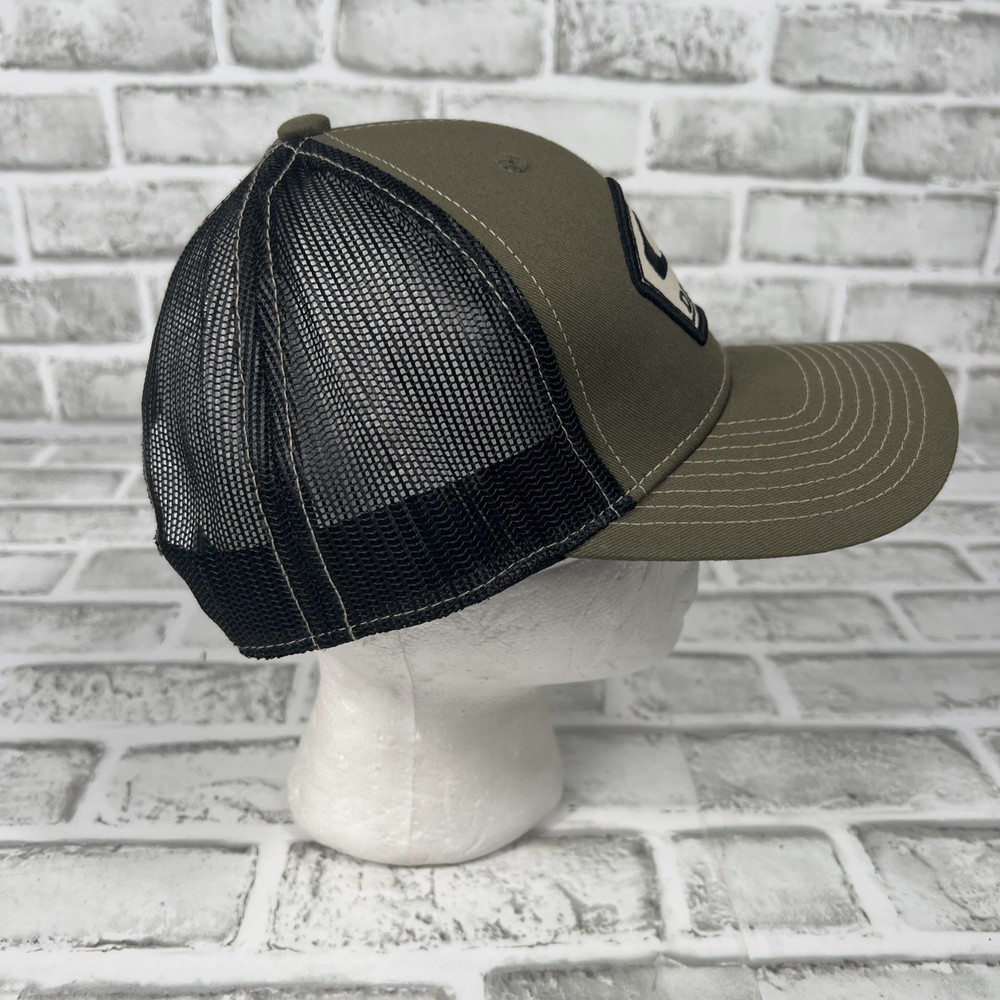 DRAKE MESH BACK BALL CAP SNAP BACK TRUCKER HAT Olive Green