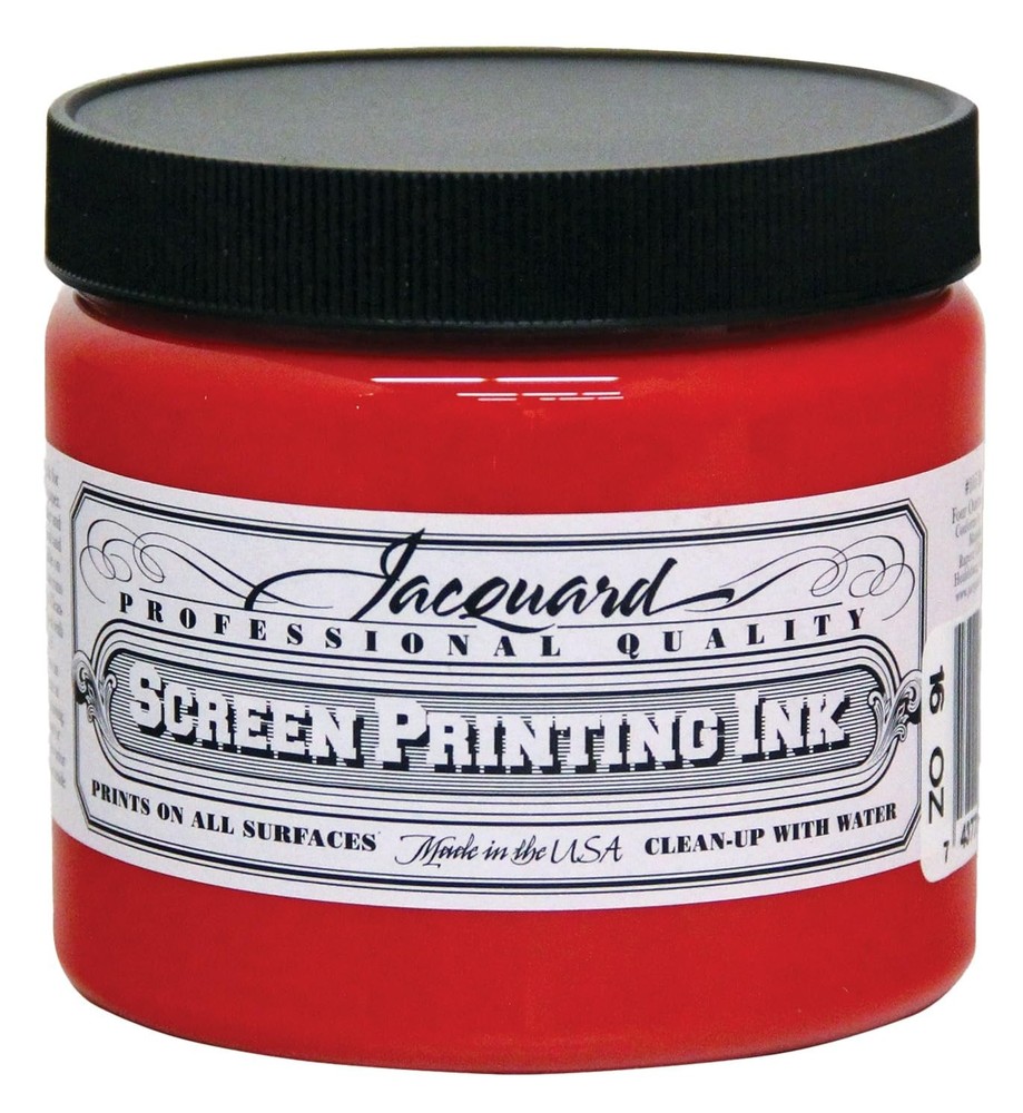 , 16 oz, Bright Red Professional Screen Printing Ink