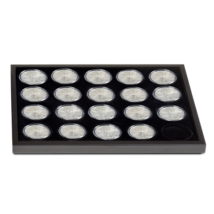 Coin Presentation Display Box American Silver Eagles Case +EXTRA TRAY Lighthouse