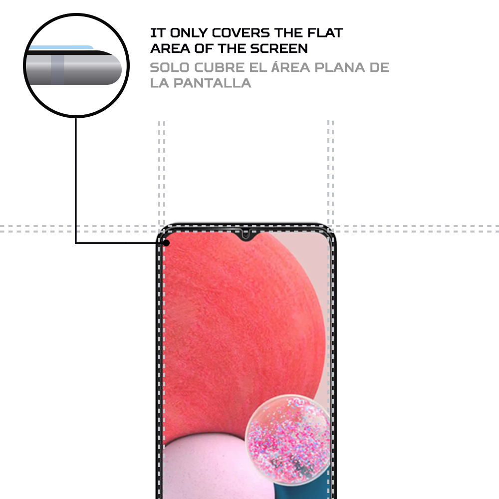 FOR SAMSUNG Galaxy A01 Clear-TEMPERED GLASS SCREEN PROTECTOR ,Case Friendly