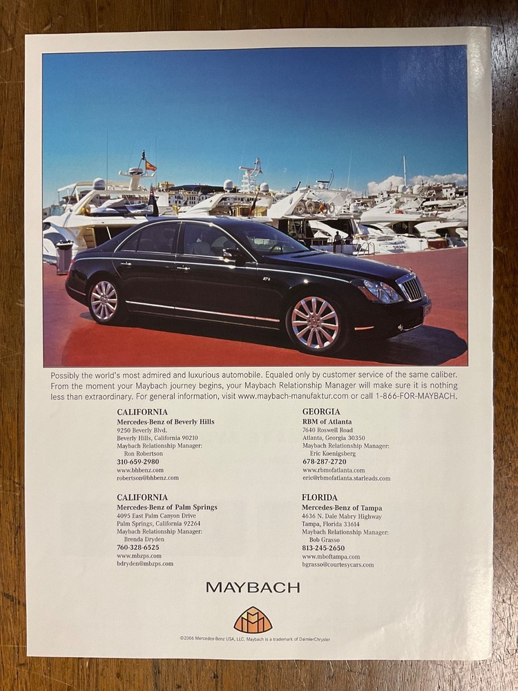 Misc 4111 Advertisement 2007 Maybach
