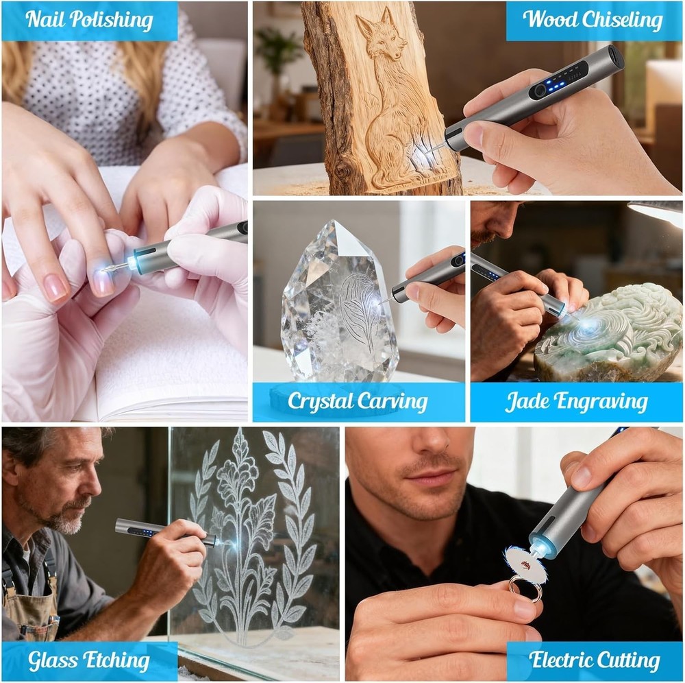 Customizer Engraving Pen (Formerly Culiau): Ultimate Cordless Portable Tool