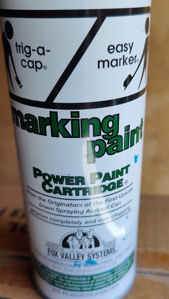 12 Pack Case Fox Valley Systems Industrial Marking Paint Fluorescent APWA Blue