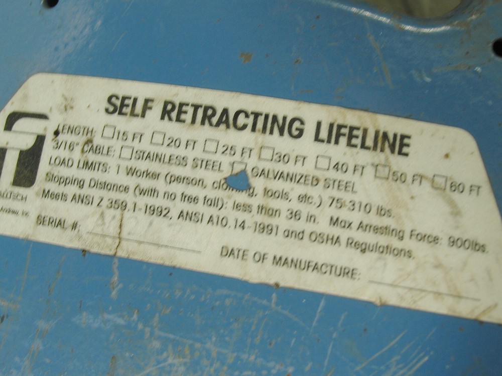 40' Self-Retracting LifeLine FALLTECH 7267