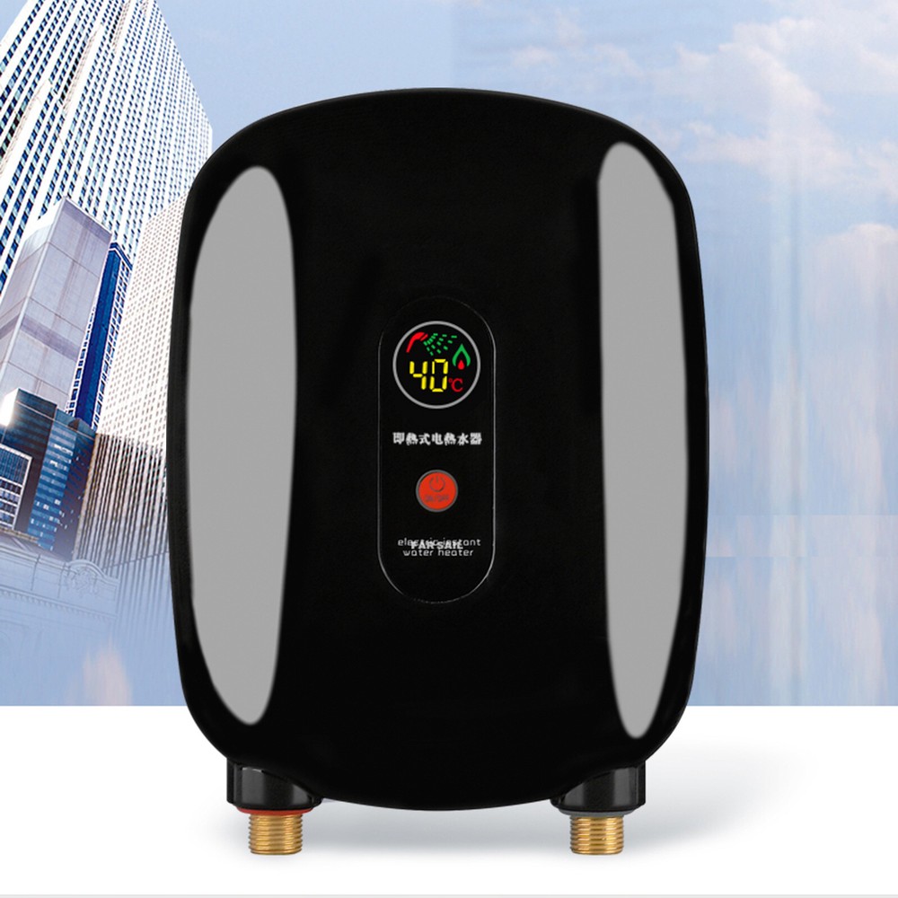 3000W Electric Water Heater with Fast Heating, Space-Saving Design, and