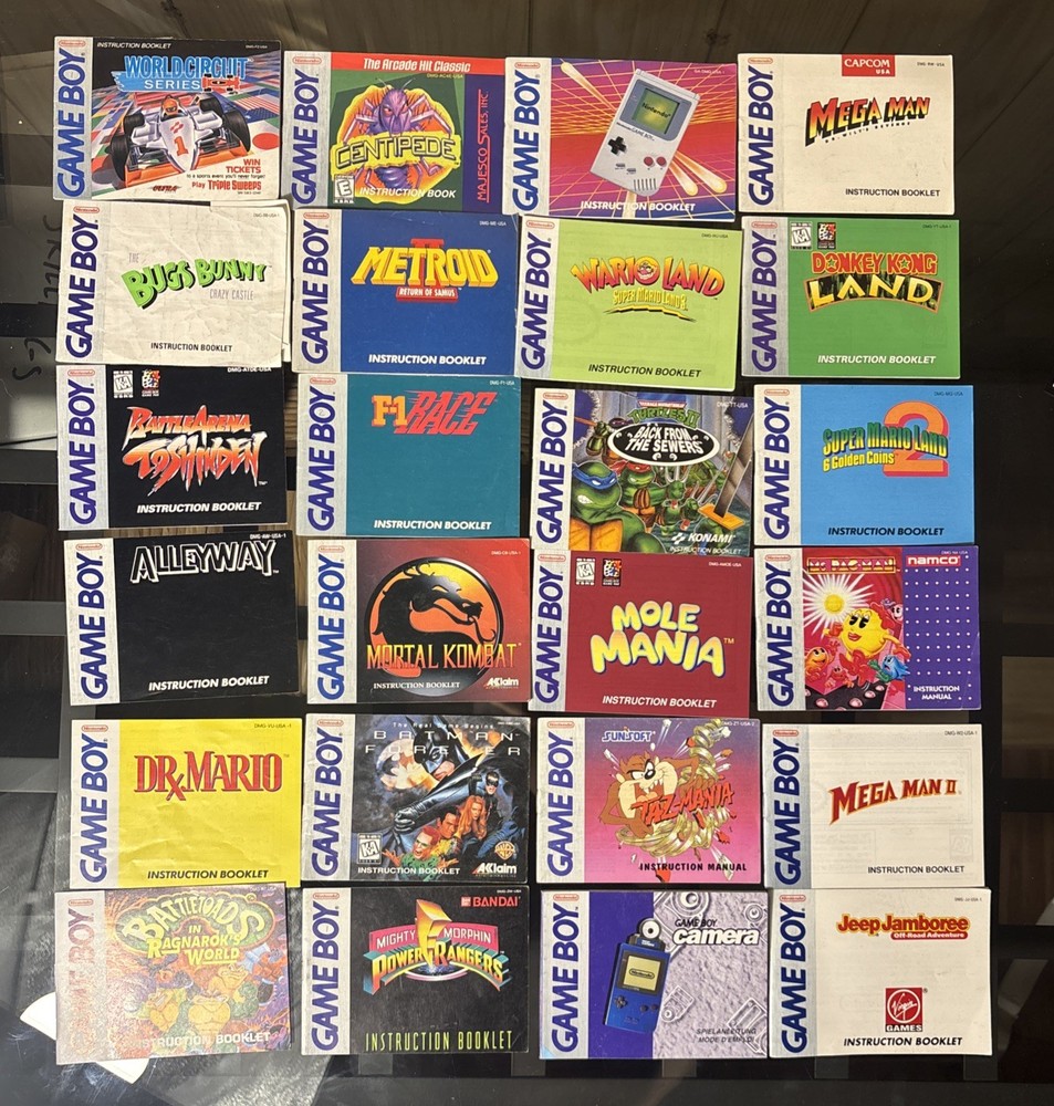 Gameboy Manuals You Choose !!