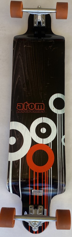 Atom Drop Deck Longboard (41-Inch) With Barcode Sticker