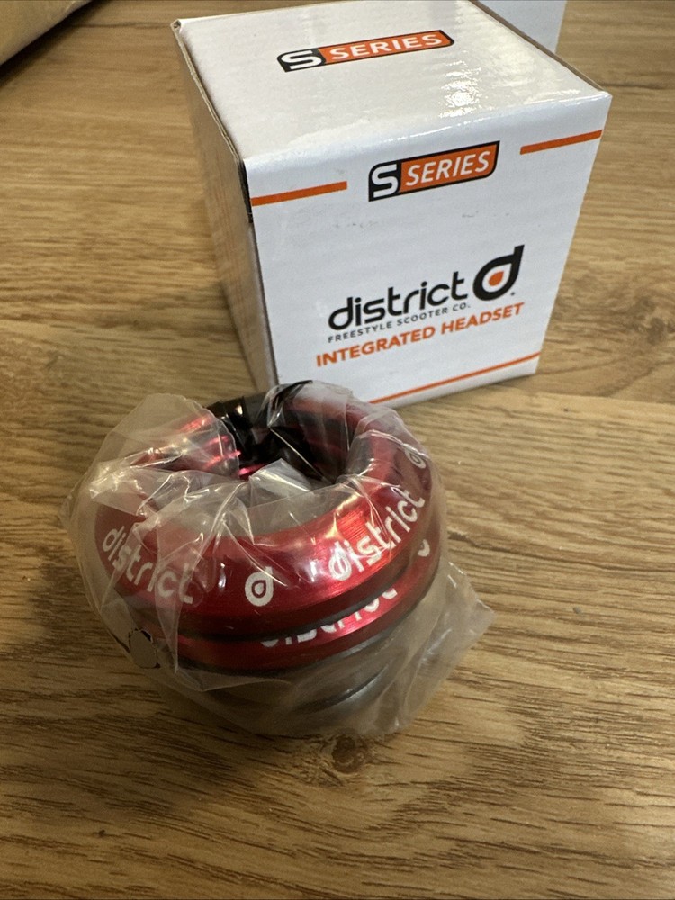 District S-Series Pro Scooter Integrated Headset - Red