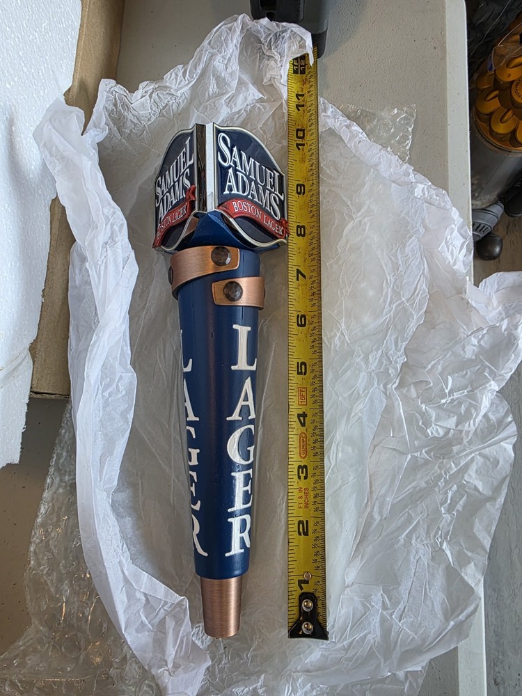 Samuel Adams Boston Lager Copper Ribbon 9 1/2' Inch Draft Beer Tap Handle