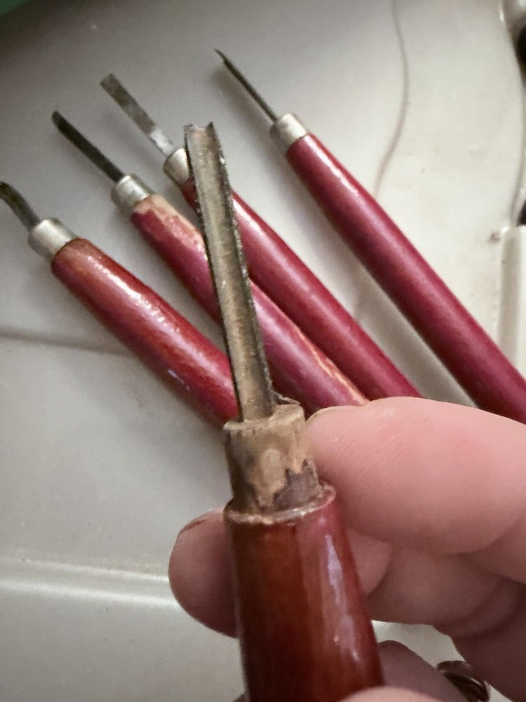 Vintage Japan Wood Carving Tool Set Gouges, Chisels Razor Saw