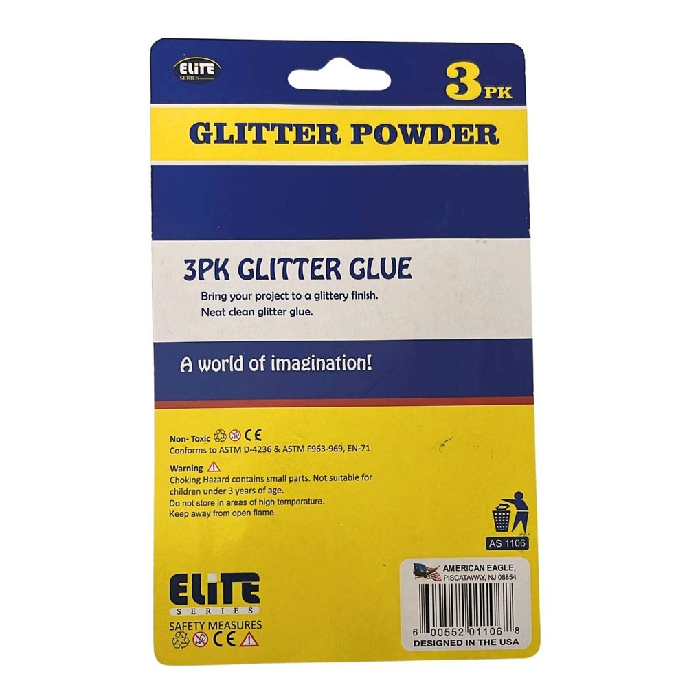 Glitter Powder – Vibrant and Sparkly: 3 Pack