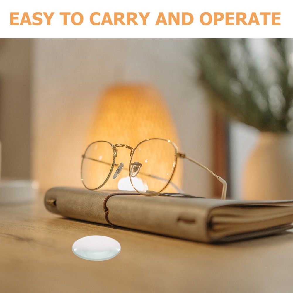 2 Pcs Convex Lens Science Classroom Optics Kits Teaching Tool Mirror Small-