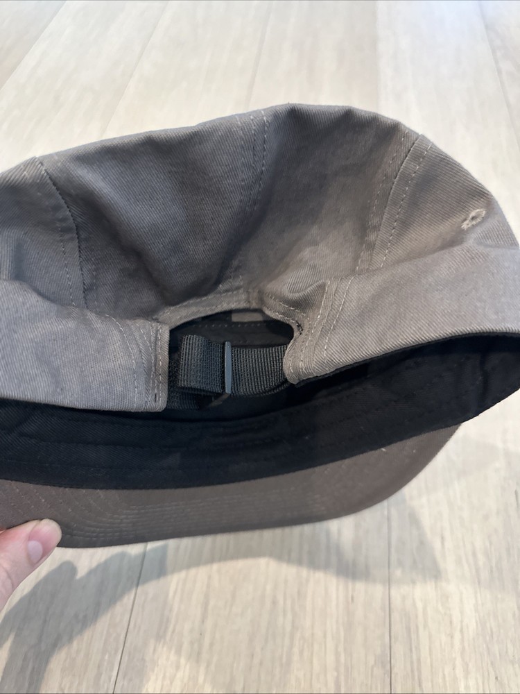 Abus Cycling Panel Gray Hat Cap Adjustable Patch Red White Grey