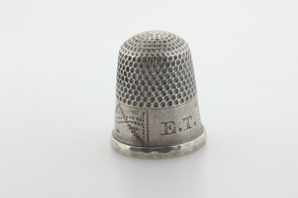 Vintage Sterling Silver 925 Carinated Design Sewing Thimble