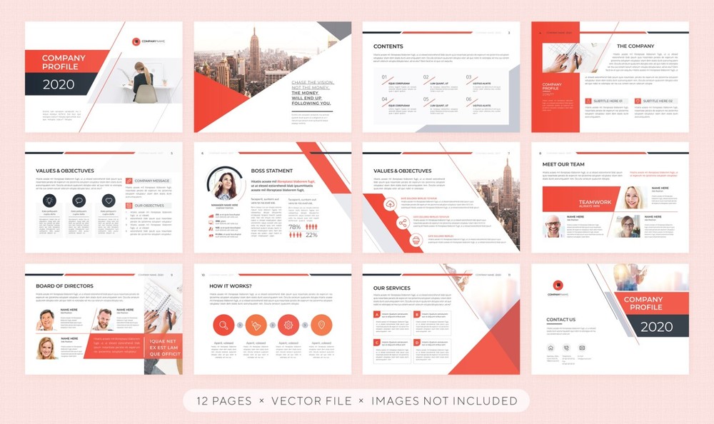 Professional Flyer Brochure 30+ Templates Multi-Layout Multi-Page Vectors